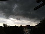 Unwetter über Bleicherode und von Schate in Richtung Werther (Foto: privat)
