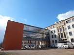 Ein Blick auf die Baustelle: das Humboldt-Gymnasium soll zum neuen Schuljahr bezugsfertig sein (Foto: agl)