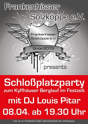 Schlossplatz-Party zum Kyffhäuser-Berglauf (Foto: Stadt Bad Frankenhausen)