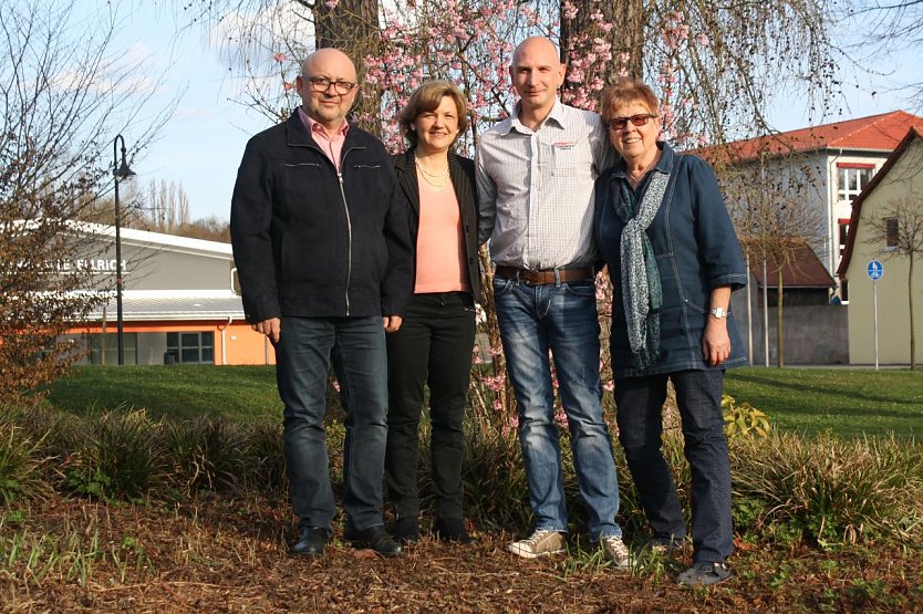  von links: Joachim Nipperdey, Manuela Saldanha, Sandy Nickel, Helga Poerschk (Foto: Poerschke)