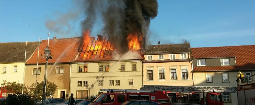 Wohnhausbrand in Wiehe (Foto: privat)