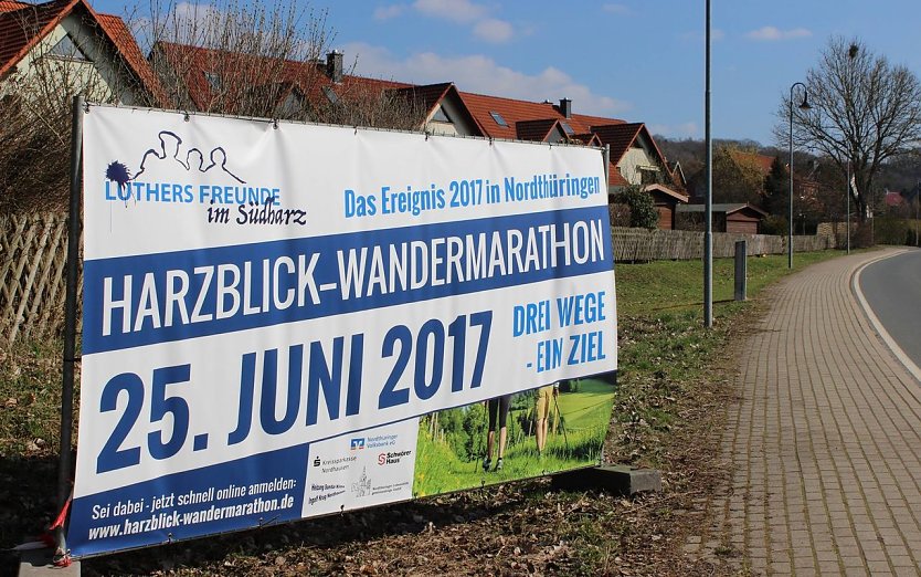 Werbung für den Wandermarathon in Neustadt (Foto: R. Neitzke)