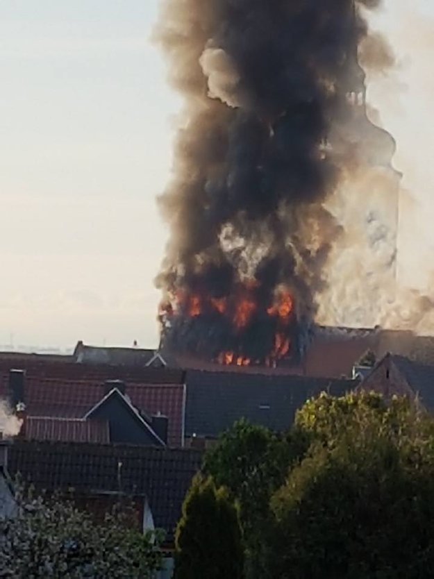 Wohnhausbrand in Wiehe (2).. (Foto: Radio Artern)