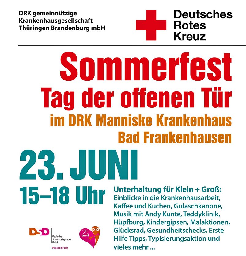 Sommerfest im DRK Manniske Krankenhaus Bad Frankenhausen (Foto: Manniske Krankenhaus)