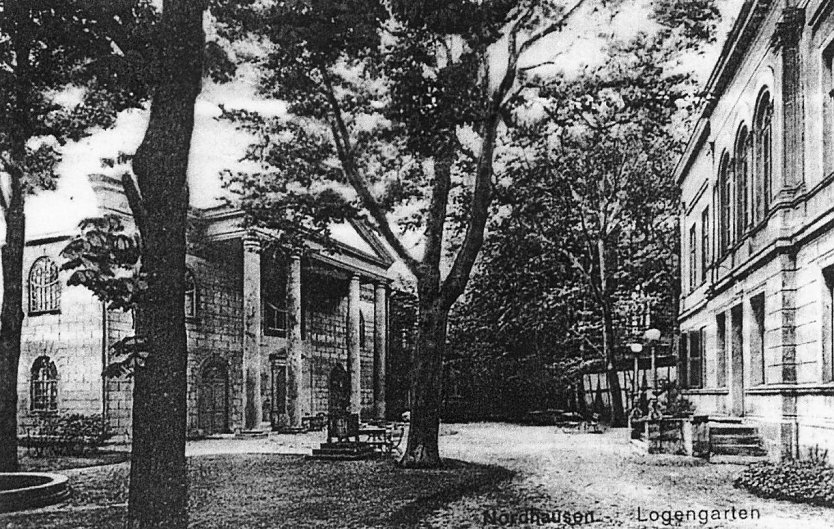 Blick in den Logengarten (Foto: Historische Aufnahme)