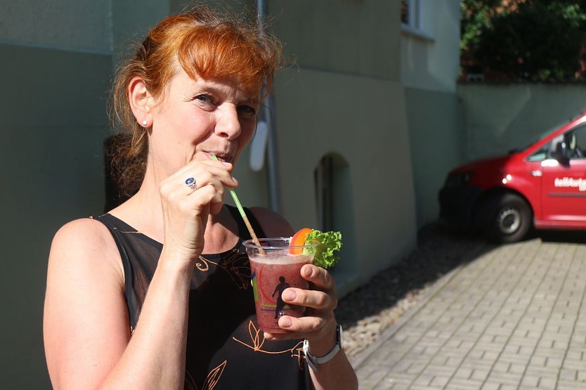 Ernährungsexpertin Silke Schulze sprach zum Sommerfest der Nordhäuser Volkshochschule über sogenanntes "Super Food" (Foto: Angelo Glashagel)