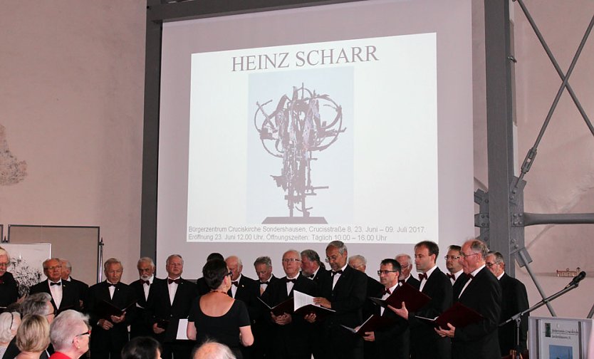 Ausstellung von Heinz Scharr eröffnet (Foto: Karl-Heinz Herrmann)