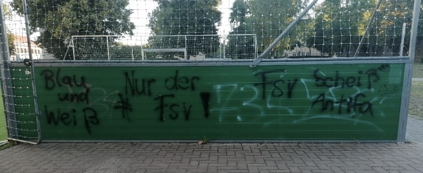 Grafitti auf dem Petersberg (Foto: Stadtverwaltung Nordhausen)