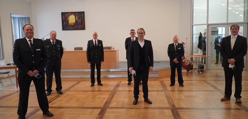 Innenminister Georg Maier war heute in Bad Frankenhausen zu Besuch (Foto: Landespolizeiinspektion Nordhausen)