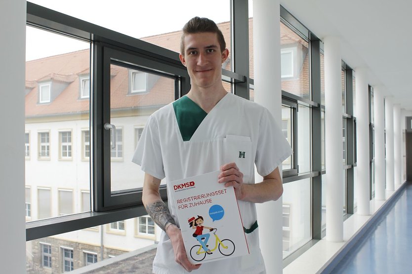  Felix Baum, Auszubildender des Helios Bildungszentrums Mansfeld-Südharz und Stammzellspender    (Foto: Helios Bildungszentrums )