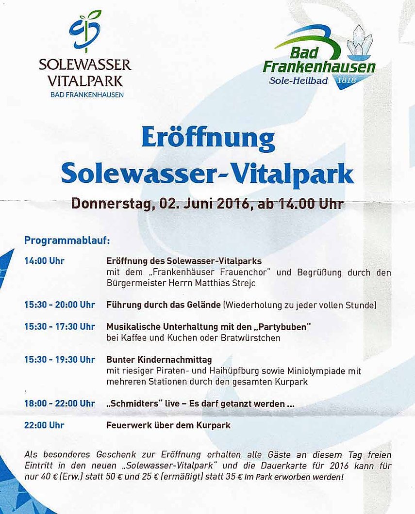 Bild: Neuer H&ouml;hepunkt f&uuml;r Sole-Heilbad Bad Frankenhausen