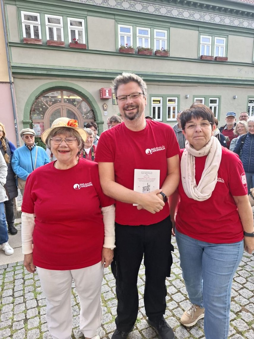 Bild: Die Bad Langensalzaer G&auml;stef&uuml;hrer Rosemarie Herzog, Patrick Kosiol und Petra Schn&uuml;rch