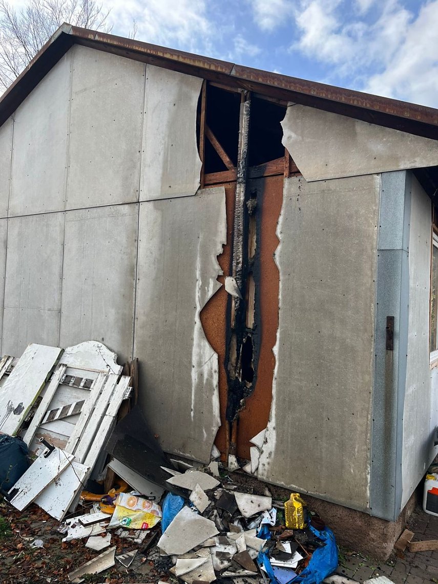 Bild: Schaden am Brandort