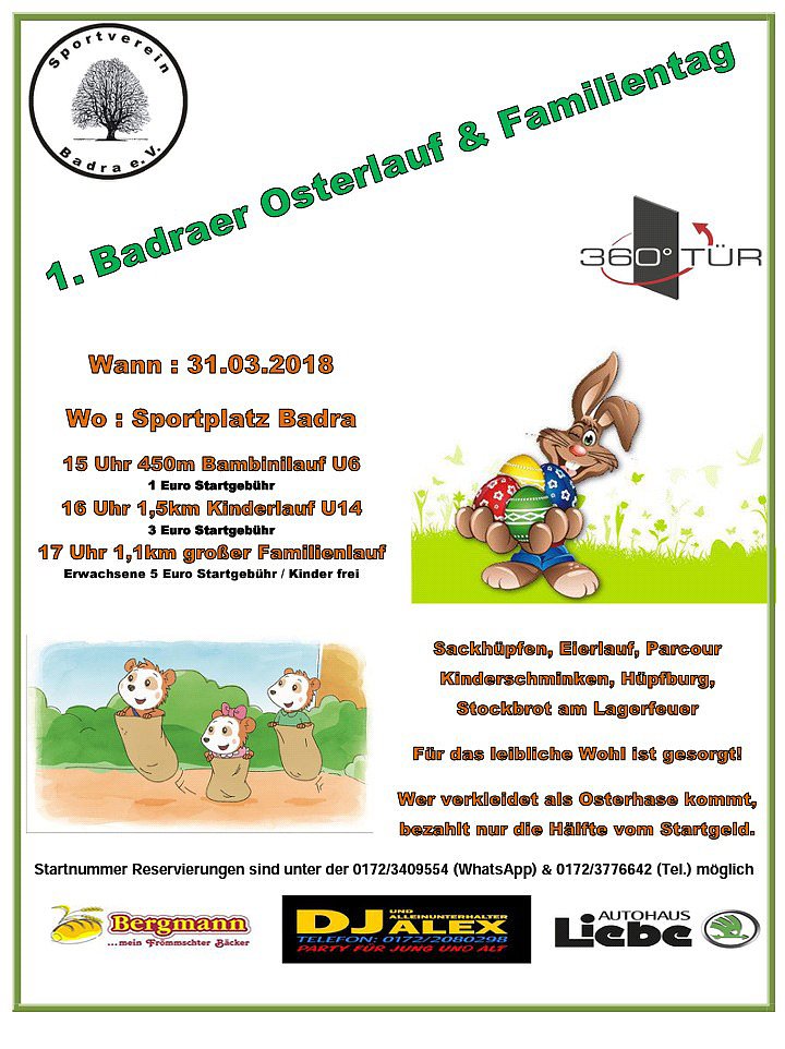 Bild: Osterlauf und Familientag in Badra