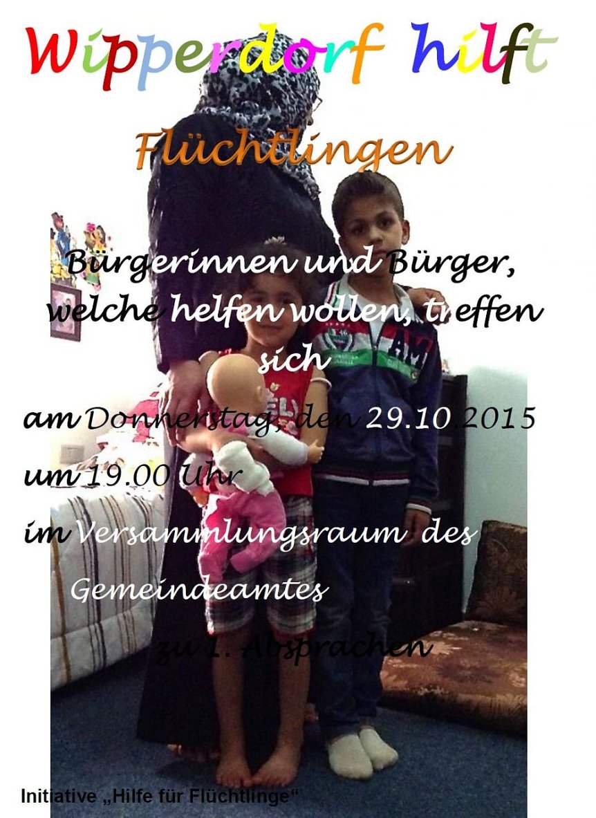 Bild: Wipperdorf will helfen
