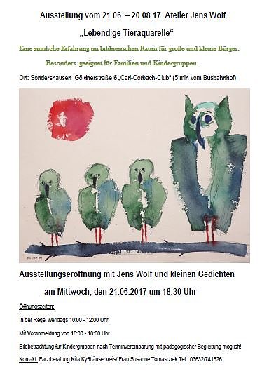 Bild: Lebendige Tieraquarelle