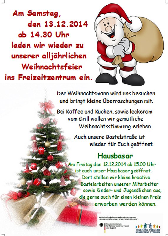 Bild: Weihnacht im Freizeitzentrum