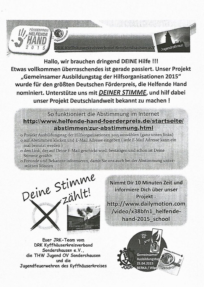 Bild: Helfende Hand braucht Unterst&uuml;tzung