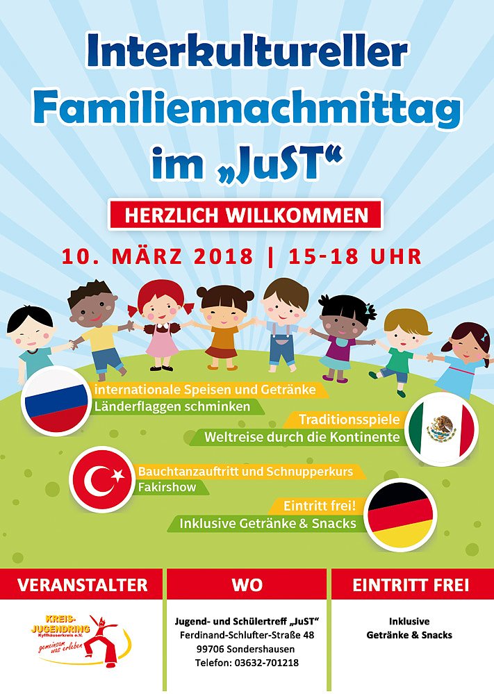 Bild: Interkultureller Familiennachmittag im JuST