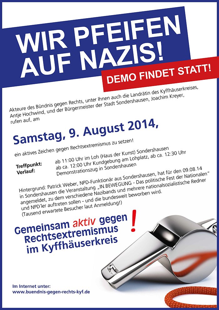 Bild: Aufruf zur Demo gestartet