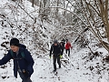 Beim 44. S&uuml;dharz-Hunderter am 3.12.2022 lag Schnee. Auf den ersten 10 Kilometern mussten wir auch einige, von umgest&uuml;rzten B&auml;umen beeintr&auml;chtigte Wegabschnitte bew&auml;ltigen.  (Bodo Schwarzberg)