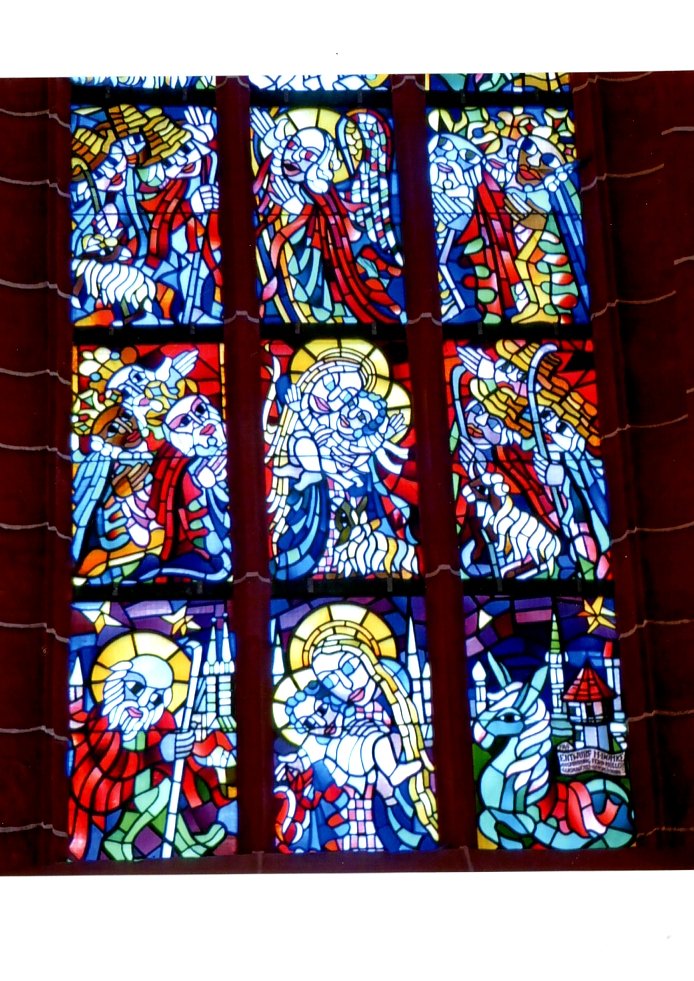 Bild: Weihnachtsfenster in der Blasiikirche Nordhausen