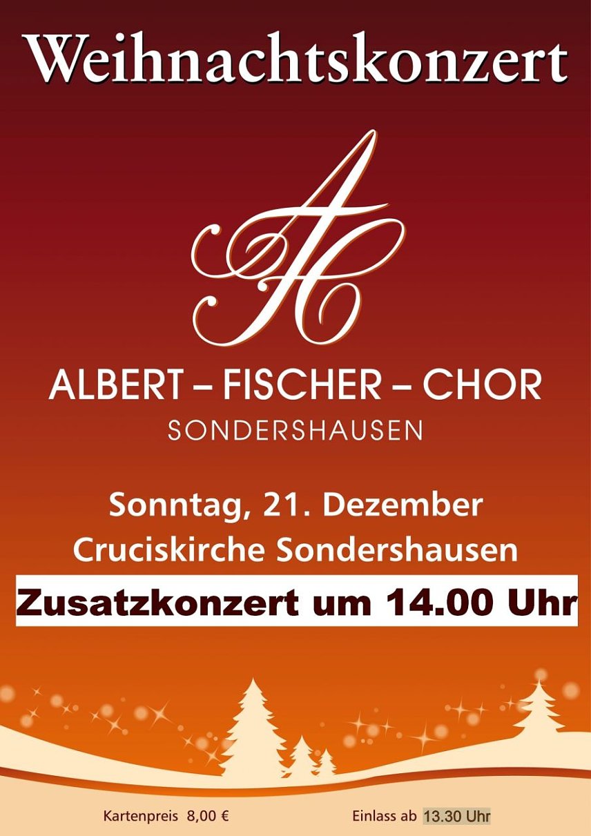 Bild: Zusatzkonzert des Albert-Fischer-Chores
