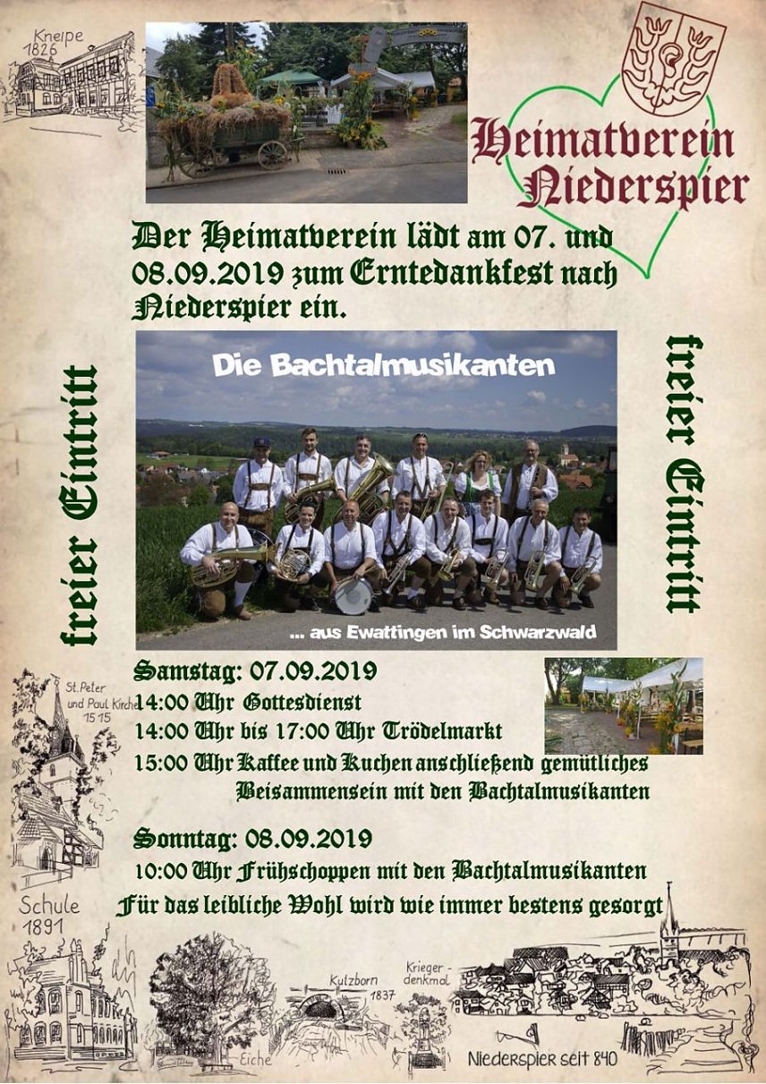 Bild: 4. Erntedankfest in Niederspier