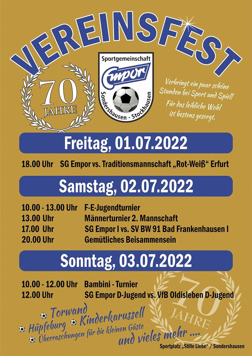 Bild: SG Empor feiert 70j&auml;hriges Bestehen