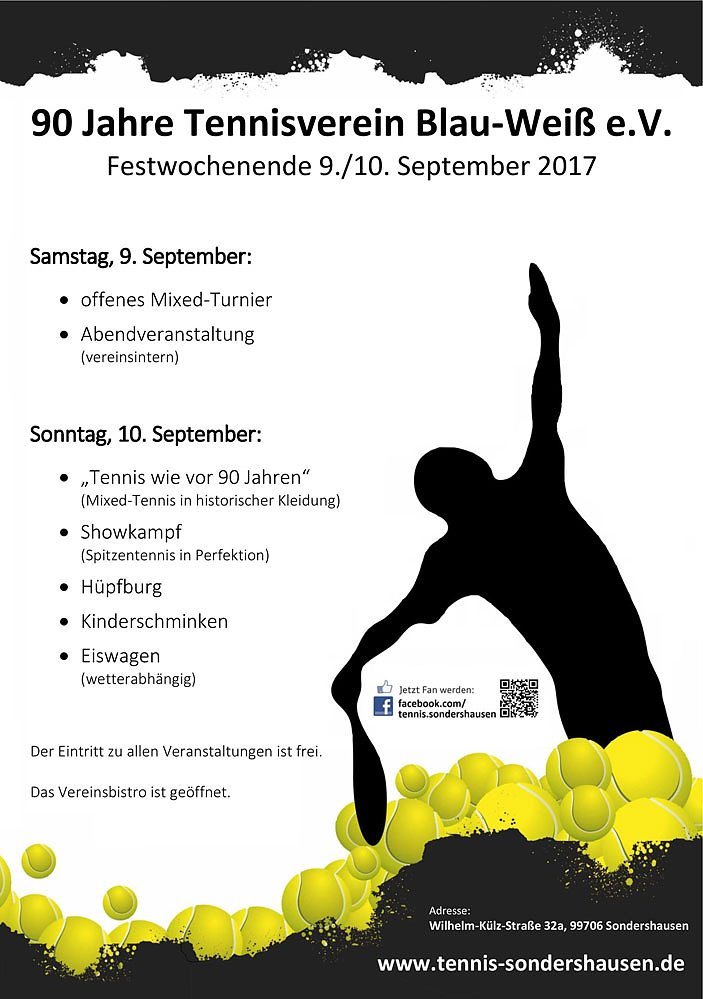 Bild: Jubil&auml;um - 90 Jahre Tennisverein