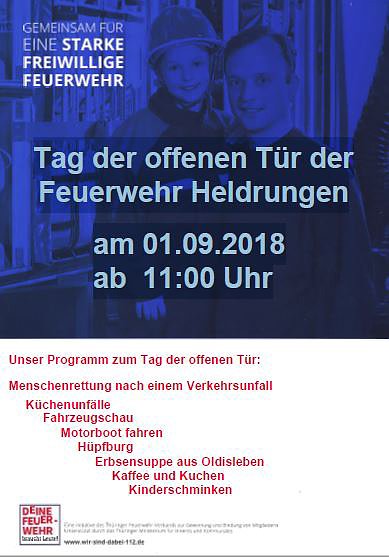 Bild: Tag der offenen T&uuml;r der Feuerwehr Heldrungen