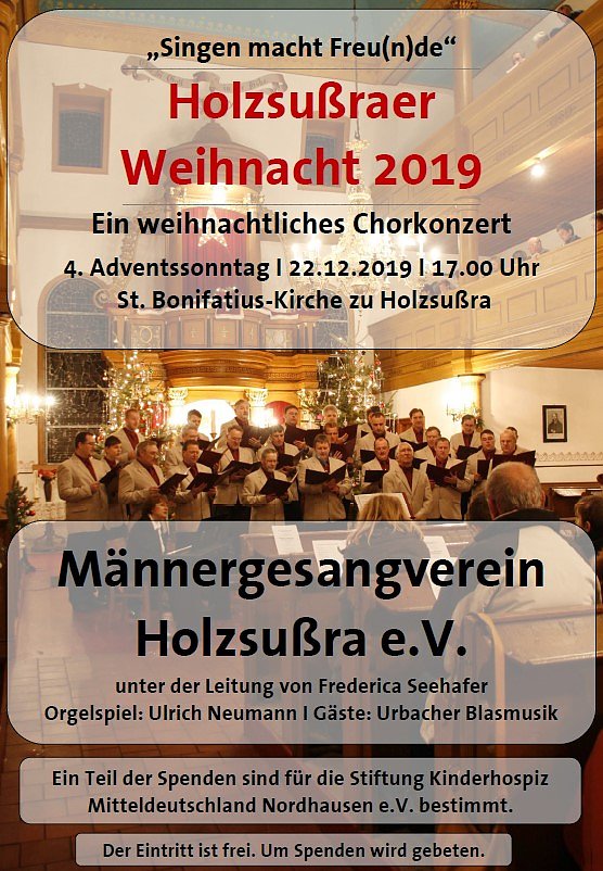 Bild: Weihnachtskonzert in Holzsu&szlig;ra