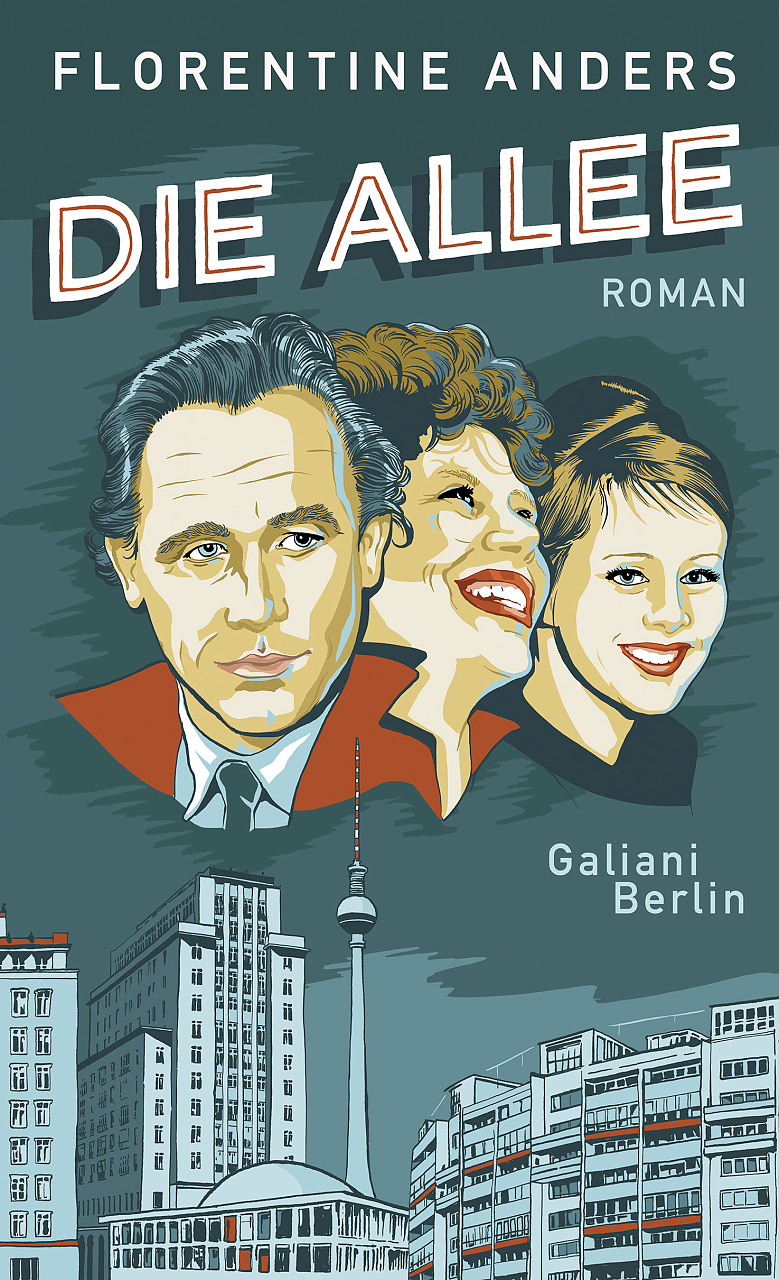 Bild: Buchcover, mehrere Gesichter vor Berliner Silhouette