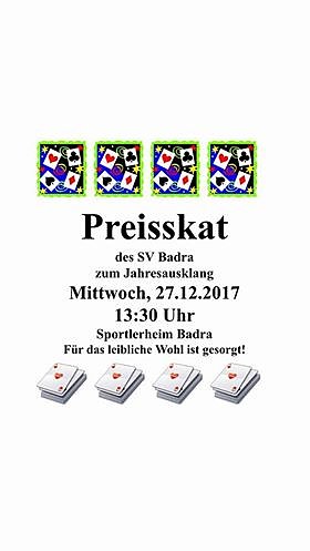 Bild: Preisskat des SV Badra
