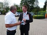 Matschie in der Talstra&szlig;e (Foto: Karl-Heinz Herrmann)