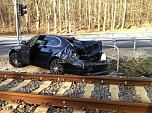 Unfall am Bahnübergang (Foto: privat) Unfall am Bahnübergang (Foto: privat)