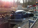 Unfall am Bahnübergang (Foto: privat) Unfall am Bahnübergang (Foto: privat)