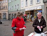 Stra&szlig;enwahlkampf (Foto: Die Linke Sondershausen)