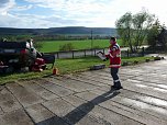 Mit Blaulicht durch Berka (Foto: Karl-Heinz Herrmann)