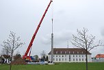 Mast aufgestellt (Foto: privat)