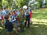 Polizeivorf&uuml;hrungen im Zeltlager der Johanniter (Foto: Ilka K&uuml;hn)