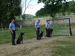 Polizeivorf&uuml;hrungen im Zeltlager der Johanniter (Foto: Ilka K&uuml;hn)