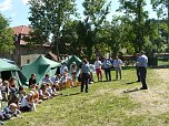 Polizeivorf&uuml;hrungen im Zeltlager der Johanniter (Foto: Ilka K&uuml;hn)