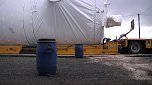 Schwerlasttransport liegengeblieben (Foto: nnz)