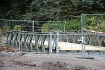 " Br&uuml;ckenbau im Thueringer Wald " (Foto: THW)