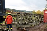 " Br&uuml;ckenbau im Thueringer Wald " (Foto: THW)