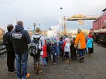 Besuch am Bahnhof (Foto: Karin Lehmann)