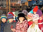 Besuch am Bahnhof (Foto: Karin Lehmann)