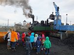Besuch am Bahnhof (Foto: Karin Lehmann)