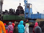 Besuch am Bahnhof (Foto: Karin Lehmann)